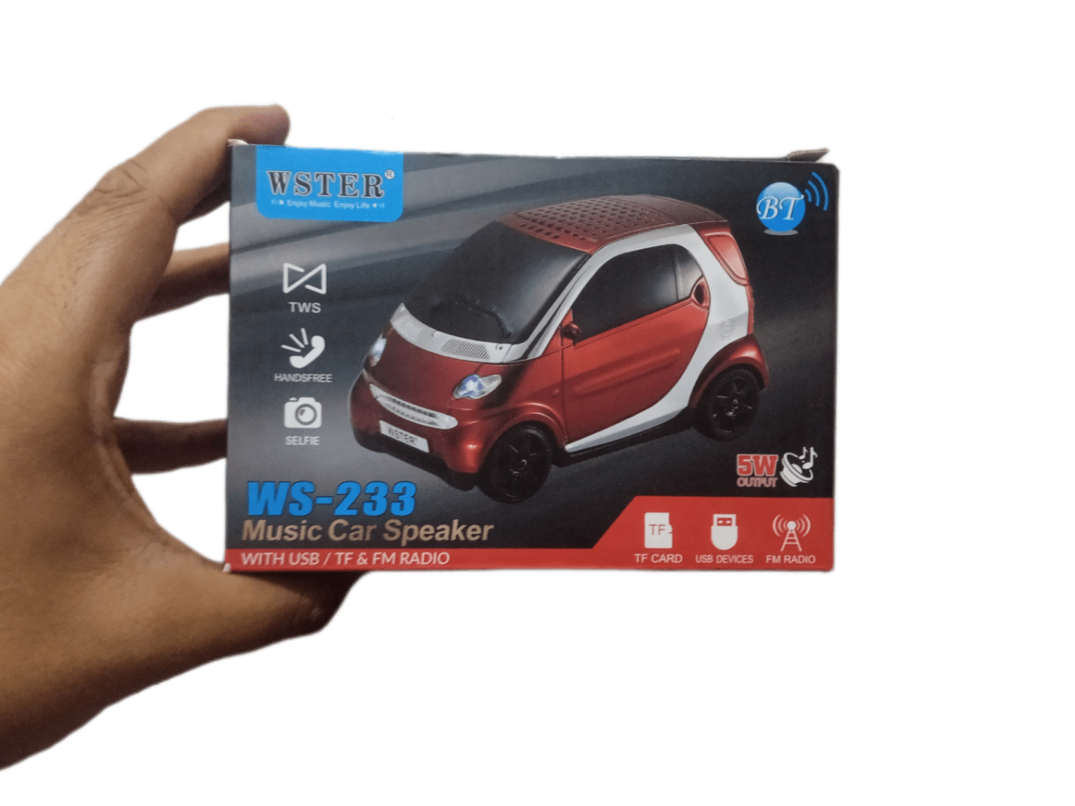 اسپیکر طرح ماشین وستر  Ws_233 CAR BLUETOOTH SPEAKER